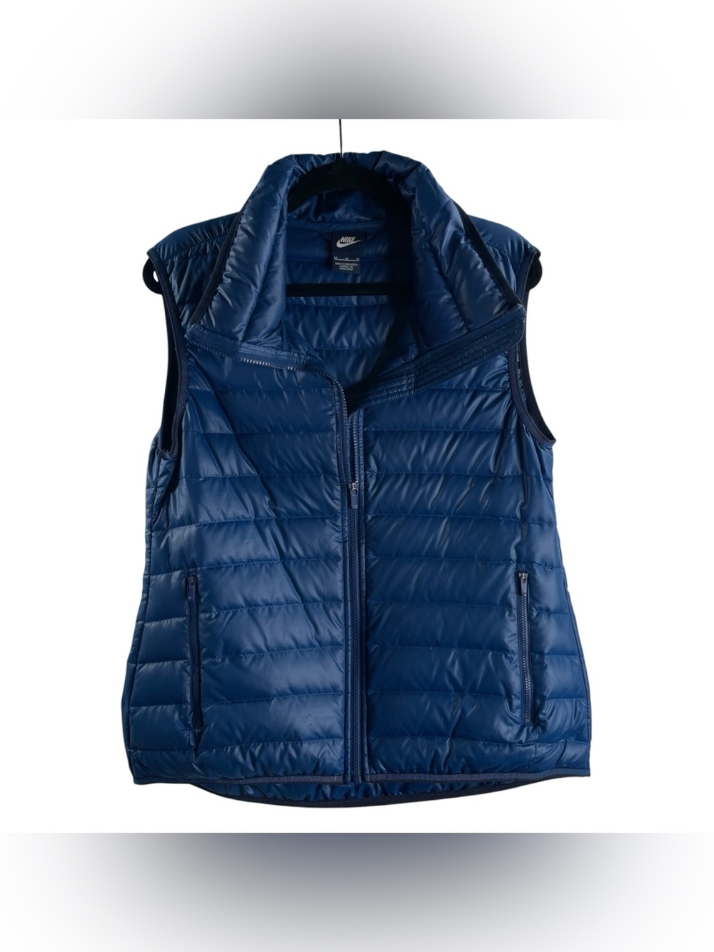 Nike Women’s Blue Quilted Lightweight Puffer Vest $79